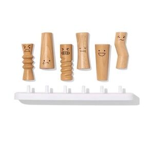 LOVEVERY Wooden Emotion Dolls Play Set - Natural Wood